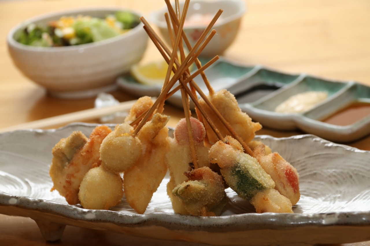 サックと美味しい串揚げ！料理イメージ
